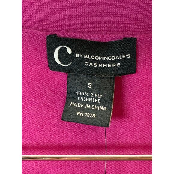 C by Bloomingdale's Women's Size Small Cherry Blossom Grandfather Cardigan NWT - Picture 7 of 9